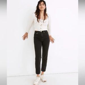 Madewell Tall Classic Straight Jeans in Lunar Wash size 28